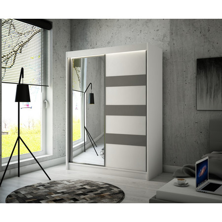 Lotse Gardróbszekrény (250 cm) Vanília Sonoma tölgy Furniture