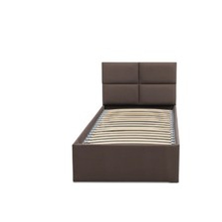MONOS kárpitozott ágy matrac nélkül mérete 90x200 cm Kakaó Signal-butor