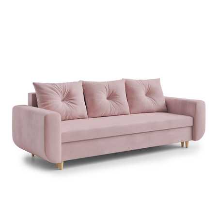 Nagyméretű szétnyitható kanapé MAWI Rózsaszín RIMALL