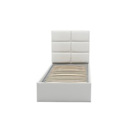 Kárpitozott ágy TORES II matrac nélkül mérete 90x200 cm - Eco-bőr Fehér Eko-bőr Signal-butor