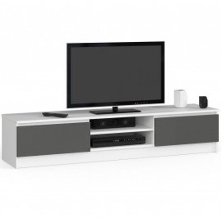 TV asztal RTV 160 - fehér/grafit Akord