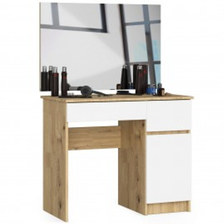Fésülködőasztal P-2/SL 900x600 jobb - kézműves tölgy/fehér Akord