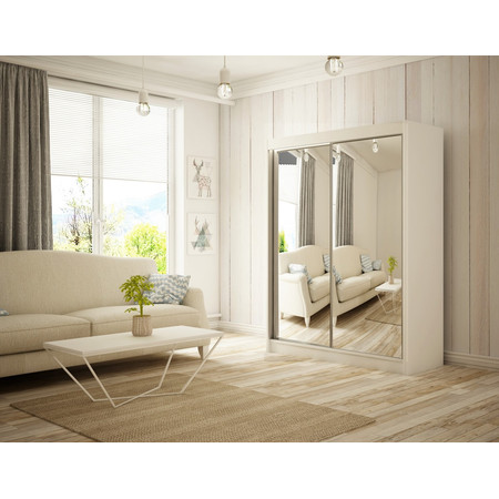 Homa Gardróbszekrény -150 cm Fehér/matt Furniture
