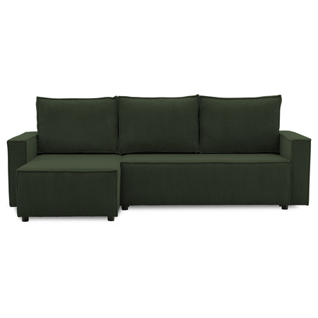 Rohová rozkládací sedací souprava LUCCA model 2 Lahvová zelená SG-nábytek