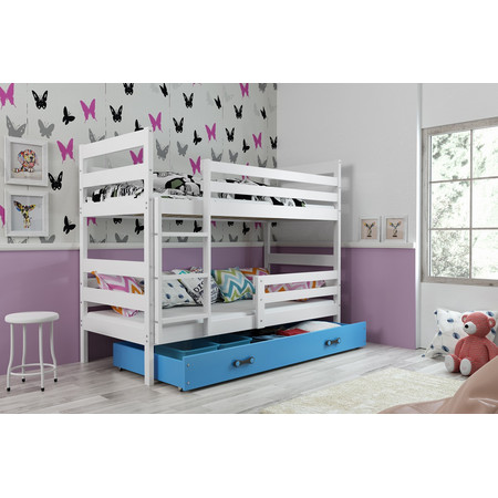Gyerek emeletes ágy ERYK 190x80 cm Rózsaszín Fenyő BMS