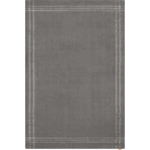 Antracitszürke gyapjú szőnyeg 240x340 cm Calisia M Grid Rim – Agnella