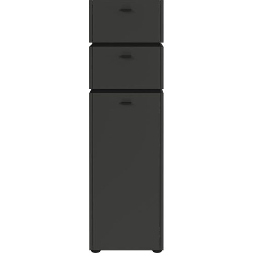 Antracitszürke magas fürdőszoba szekrény 34x117 cm Modesto – Germania
