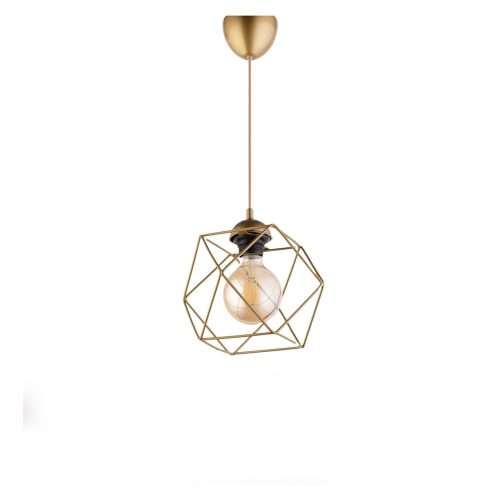 Aranyszínű függőlámpa fém búrával – Opviq lights