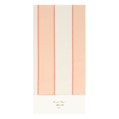 Asztalterítő 137x259 cm Peach Stripe – Meri Meri