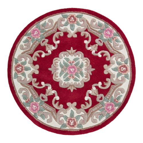 Aubusson piros gyapjú szőnyeg