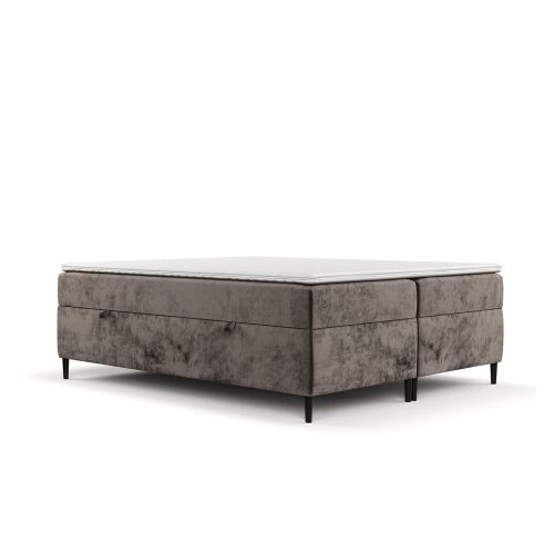 Barna ágyneműtartós boxspring ágy 140x200 cm Araya – Maison de Rêve