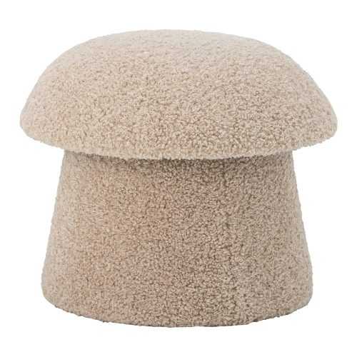 Bézs buklé puff Bocca – Bloomingville