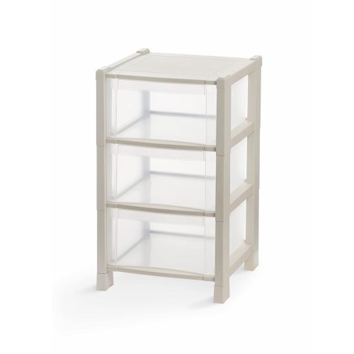 Bézs fürdőszobai polcos állvány 38x64 cm Tower – Domopak