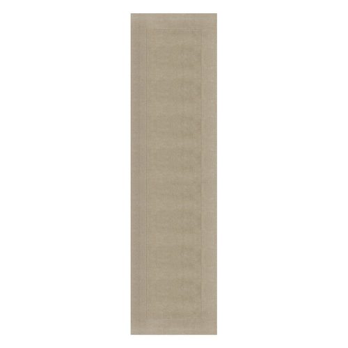 Bézs gyapjú futószőnyeg 60x230 cm – Flair Rugs