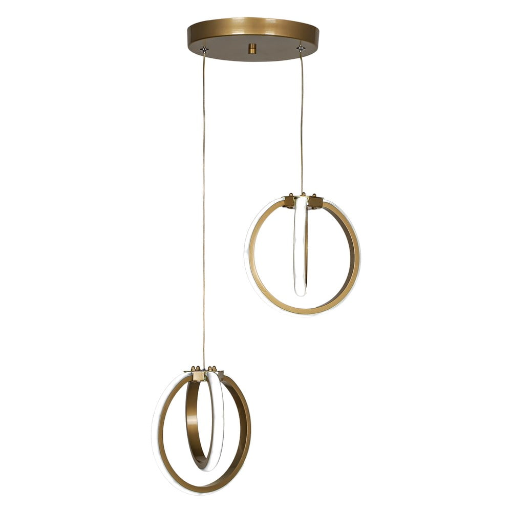 Bronzszínű fém LED függőlámpa ø 20 cm Sezen – Squid Lighting