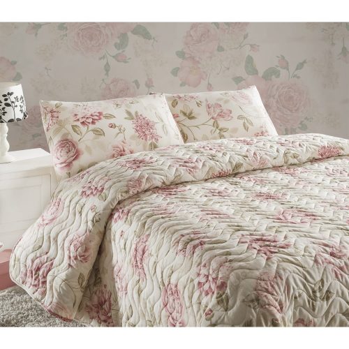 Care Pink steppelt egyszermélyes ágytakaró párnahuzattal