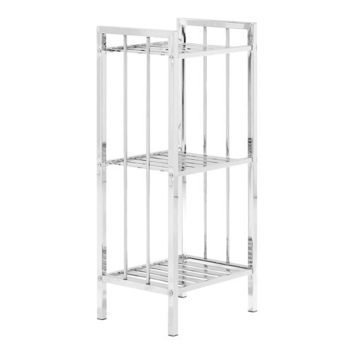 Ezüstszínű fürdőszobai polcos állvány 33x73 cm – Premier Housewares
