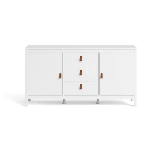 Fehér alacsony komód 151x80 cm Madrid – Tvilum