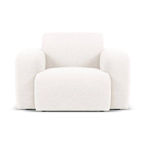 Fehér buklé fotel Molino – Micadoni Home