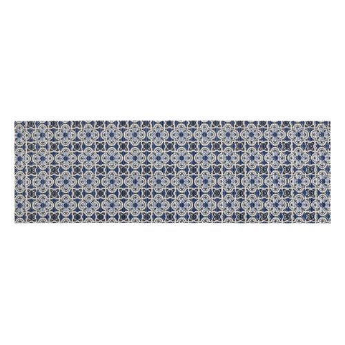 Fehér-kék műanyag fürdőszobai kilépő 65x200 cm Murcia – Wenko