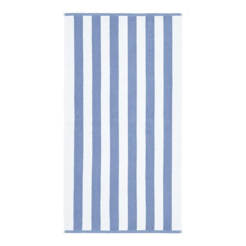 Fehér-kék pamut fürdőlepedő 70x120 cm Stripe Jacquard – Bianca