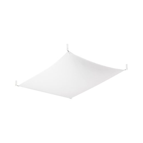 Fehér mennyezeti lámpa textil búrával 80x105 cm Viva – Nice Lamps