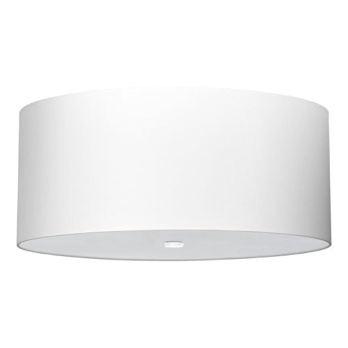 Fehér mennyezeti lámpa textil búrával ø 60 cm Volta – Nice Lamps