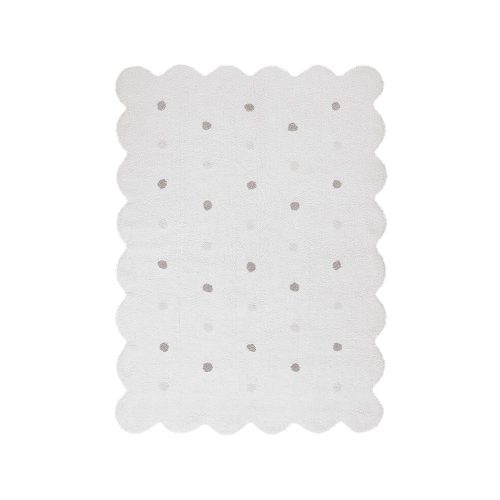Fehér mosható kézi szövésű pamut gyerek szőnyeg 120x160 cm Biscuit White – Lorena Canals