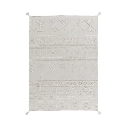 Fehér mosható kézi szövésű pamut szőnyeg 170x240 cm Tribu Natural – Lorena Canals