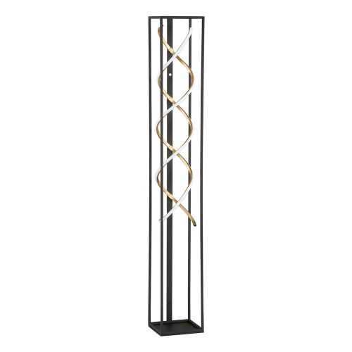 Fekete LED dimmelhető állólámpa (magasság 140 cm) Gil – Fischer & Honsel