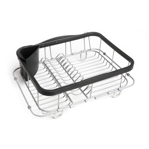 Fekete acél edényszárító 37x29 cm Sinkin – Umbra