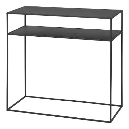 Fekete fém konzolasztal 35x85 cm Fera – Blomus