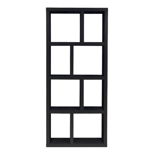 Fekete könyvespolc 70x159 cm Berlin – TemaHome