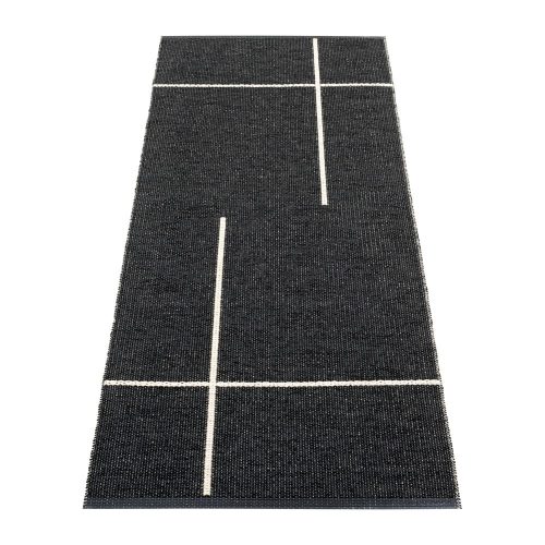 Fekete kültéri-beltéri futószőnyeg 70x180 cm Fred Black – Pappelina