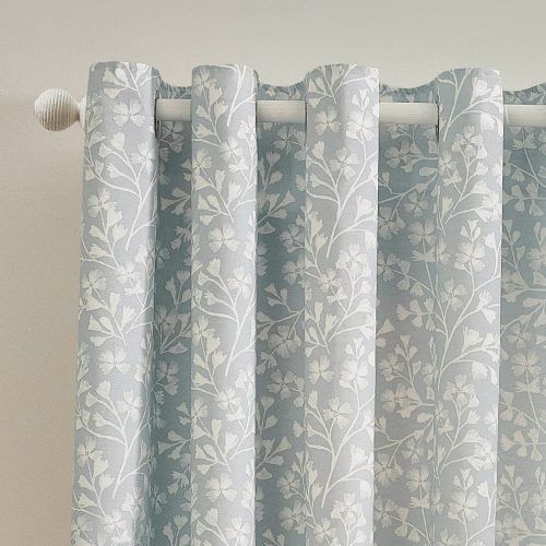 Kék függöny szett 2 db-os 168x229 cm Brooke Floral – Catherine Lansfield