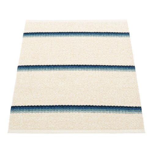 Kék-krémszínű kültéri-beltéri szőnyeg 70x90 cm Olle Blue Vanilla – Pappelina