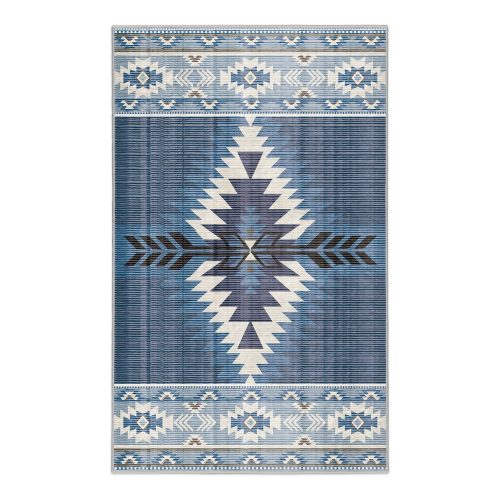 Kék mosható szőnyeg 120x180 cm Ethnic Geo – Mila Home
