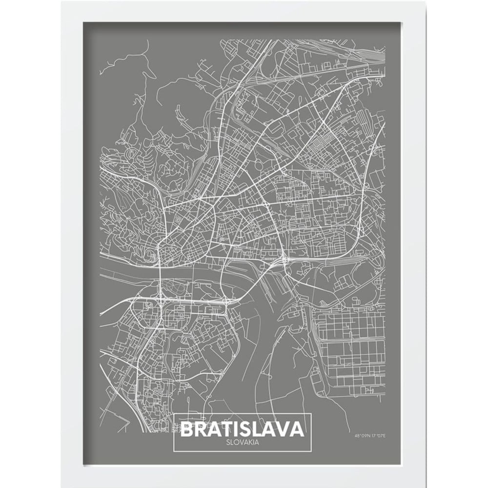 Kép 40x55 cm Bratislava – Wallity