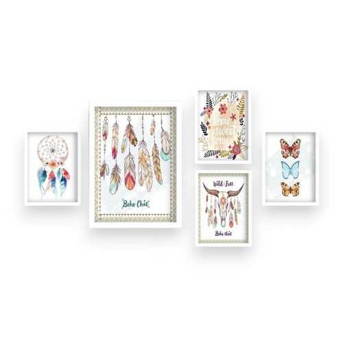Kép szett 5 db-os Boho – Wallity