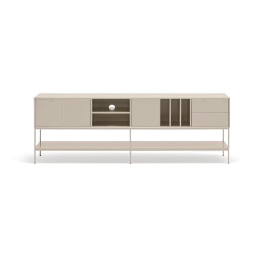 Krémszínű TV-állvány 220x74x45 cm Platt – Teulat