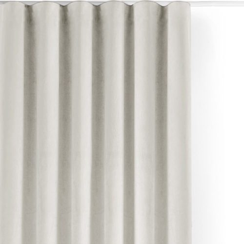Krémszínű bársony dimout (részleges sötétítő) függöny 400x250 cm Velto – Filumi