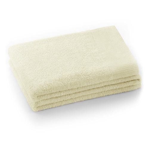 Krémszínű frottír pamut fürdőlepedő 70x140 cm Amari – Restilo