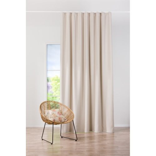 Krémszínű függöny akasztókhoz 140x260 cm – Mendola Fabrics