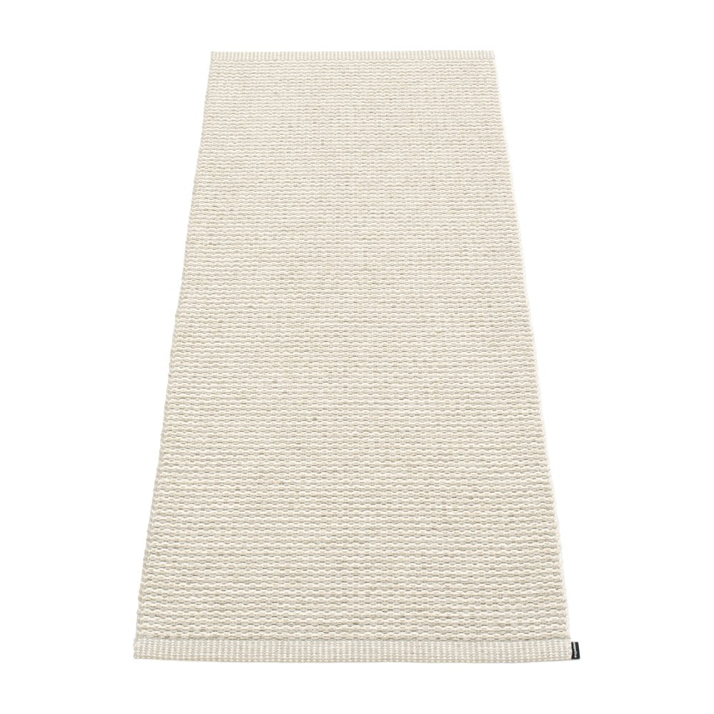 Krémszínű kültéri-beltéri futószőnyeg 60x150 cm Mono Linen Vanilla – Pappelina