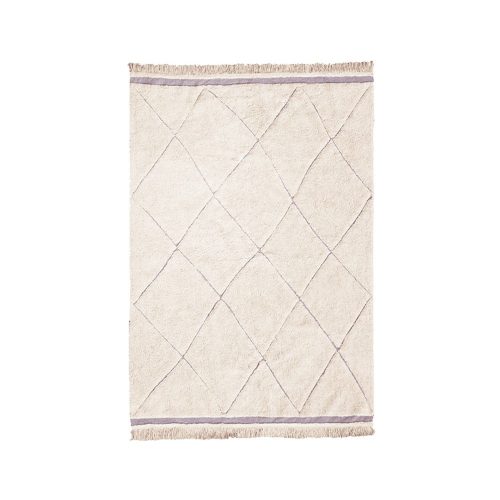 Krémszínű mosható kézi szövésű pamut szőnyeg 120x160 cm Bereber – Lorena Canals