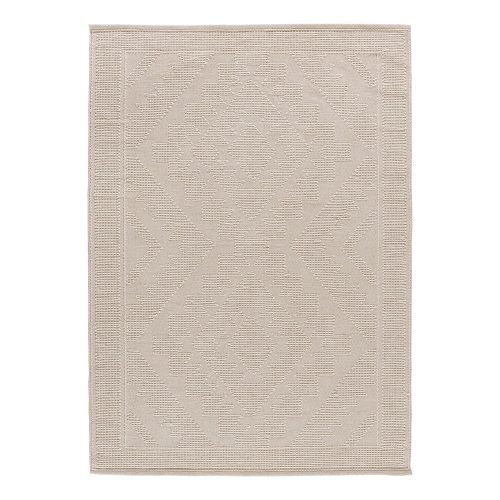 Krémszínű mosható kézi szövésű újrahasznosított pamut szőnyeg 60x90 cm Pamuk – Universal