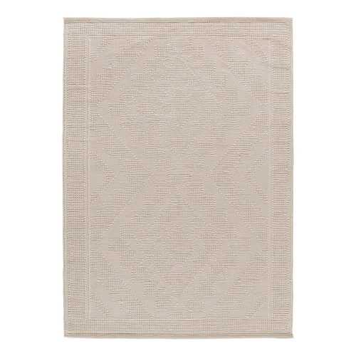 Krémszínű mosható kézi szövésű újrahasznosított pamut szőnyeg 80x120 cm Pamuk – Universal