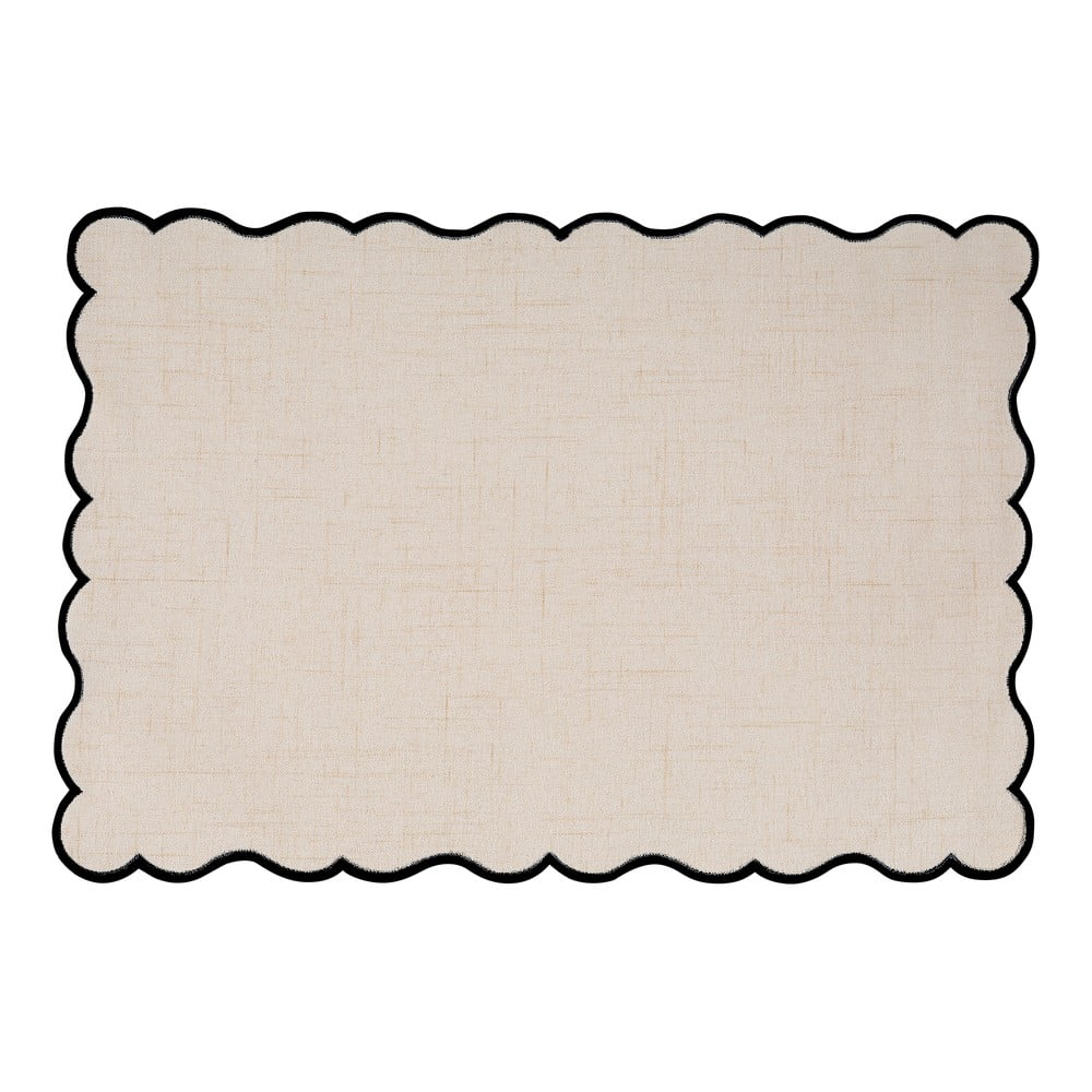 Lenkeverék tányéralátét 30x43 cm Noura – Tiseco Home Studio