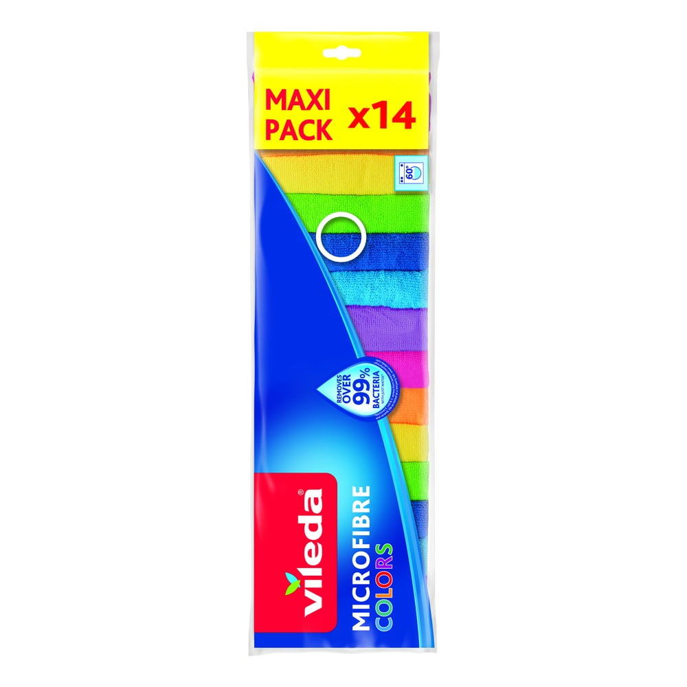 Mikroszálas törlőkendő készlet 14 db-os Colors – Vileda