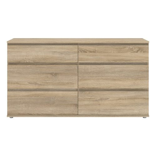 Natúr színű alacsony komód tölgyfa dekorral 153x84 cm Nova – Tvilum
